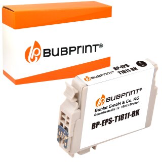Bubprint Druckerpatrone kompatibel für Epson T1811 18XL für Expression Home XP-100 XP-102 XP-200 XP-205 XP-225 XP-302 XP-305 XP-402 XP-405 Schwarz Neue Chip Version
