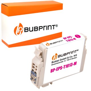 Bubprint Druckerpatrone kompatibel für Epson T1813 18XL für Expression Home XP-100 XP-102 XP-200 XP-205 XP-225 XP-302 XP-305 XP-402 XP-405 Magenta Neue Chip Version