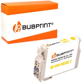 Bubprint Druckerpatrone Gelb kompatibel für Epson 502XL XP 5100 WF-2860DWF WF-2865DWF Neue Chip Version