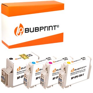Bubprint 4 XL Patronen kompatibel für Epson WorkForce Pro WF-3720DW WF-3720DWF WF-3725DWF Neue Chip Version
