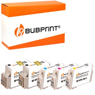 Bubprint 5 Druckerpatronen kompatibel für Epson WorkForce Pro WF-3720DWF DW WF-3725DWF Neue Chip Version