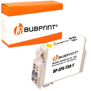 Bubprint Druckerpatrone XL Gelb kompatibel für Epson WorkForce Pro WF-3720DWF WF-3725DWF Neue Chip Version