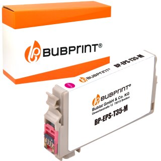 Bubprint Druckerpatrone XL Magenta kompatibel für Epson WorkForce Pro WF-4720 WF-4725 DWF Neue Chip Version