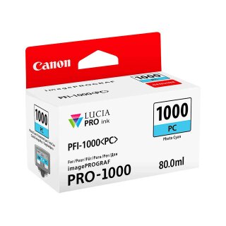 ORIGINAL PFI1000PC CANON PRO1000 FOTOTINTE CYAN