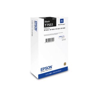 ORIGINAL C13T755140 EPSON WF8010 TINTE BLACK HC