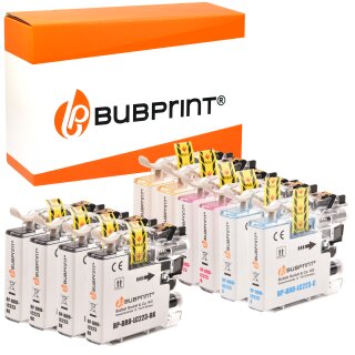 Bubprint 10 Druckerpatronen kompatibel für Brother LC-223 LC-225 LC-227 XL DCP-J 562 DW MFC- J 1140 W