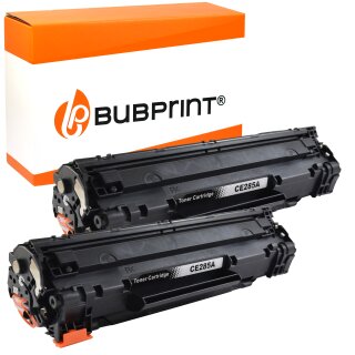 Bubprint 2x Toner black kompatibel für HP CE285A