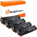 Bubprint 4x Toner black kompatibel für HP CE285A