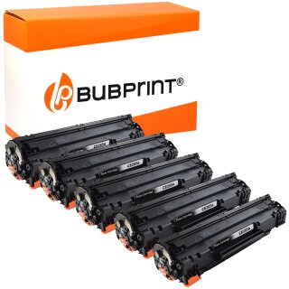 Bubprint 5x Toner black kompatibel für HP CE285A