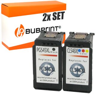 Bubprint 2 Druckerpatronen kompatibel für Canon PG-545 CL-546 SET