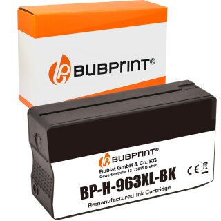 Kompatibel für HP 963XL 1x Tintenpatrone Schwarz von Bubprint