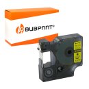 Bubprint Schriftband Kassette kompatibel für Dymo 45018 S0720580 Labelpoint Labelmanager 150 100 210D 280 160 450 100 Etikettenband D1 12mm x 7m schwarz auf gelb