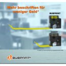 Bubprint Schriftband Kassette kompatibel für Dymo 45018 S0720580 Labelpoint Labelmanager 150 100 210D 280 160 450 100 Etikettenband D1 12mm x 7m schwarz auf gelb