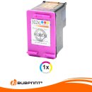Bubprint Druckerpatrone kompatibel für HP 302 XL 302XL color - XXL Inhalt - Doppelte Füllmenge