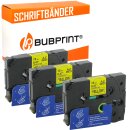 Bubprint 3x Schriftband kompatibel für Brother TZe-631 TZe631 bk/yellow 12mm SET