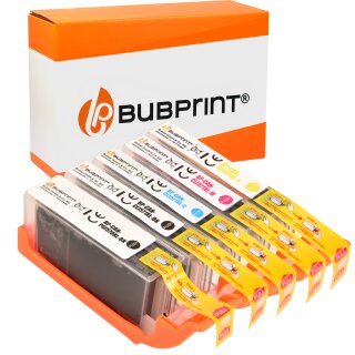 Bubprint 5 Druckerpatronen kompatibel für Canon PGI-570 CLI-571 XL set Multipack