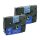 Bubprint 2x Schriftbänder kompatibel für Brother TZe-521 TZe521 schwarz auf blau 9mm SET