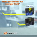 Bubprint Schriftband kompatibel f&uuml;r Brother TZe-631 TZe631 schwarz/gelb 12mm 8m