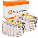 Bubprint 10 Druckerpatronen kompatibel f&uuml;r Brother LC-123 LC123 LC-127 LC-125 XL mit Chip