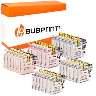 Bubprint 30 Druckerpatronen kompatibel für Brother LC-123 LC123 LC-127 LC-125 XL mit Chip