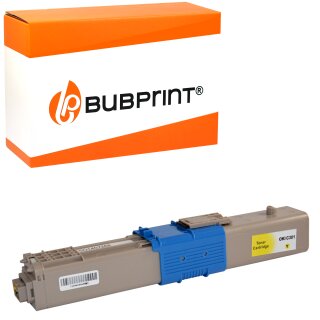 Bubprint Toner yellow kompatibel für OKI C301 C321 MC332 MC342