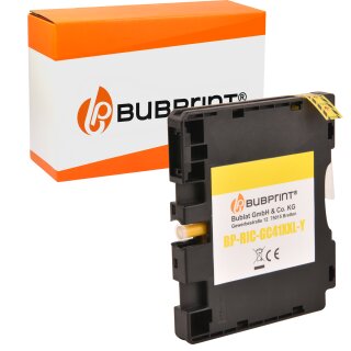 Bubprint Druckerpatrone kompatibel für Ricoh GC-41 KL GC41 XXL Yellow