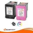 Bubprint 2 Druckerpatronen kompatibel für HP 300 XL 300XL black + color