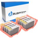 Bubprint 10 Druckerpatronen kompatibel f&uuml;r Canon PGI-5 CLI-8