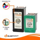 Bubprint 2 Druckerpatronen kompatibel für HP 350 XL + 351 XL 350Xl 351XL
