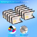 Bubprint 10 Druckerpatronen kompatibel für Brother LC-1220 / LC-1240