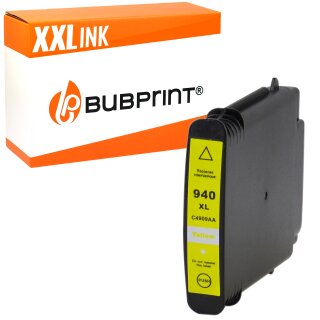Bubprint Druckerpatrone kompatibel für HP 940XL 940 XL Yellow mit Chip und Füllstand