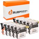 Bubprint 10 Druckerpatronen kompatibel f&uuml;r Brother...