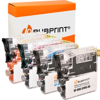 Bubprint 4 Druckerpatronen kompatibel für Brother LC985 LC-985