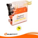 Bubprint Patrone Yellow kompatibel für Brother LC1100 LC980 LC-1100 LC-980