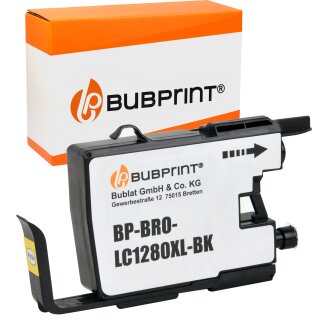 Bubprint Patrone Black kompatibel für Brother LC-1280 LC1280 XL