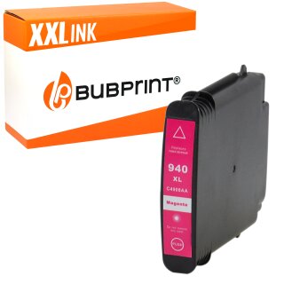 Bubprint Druckerpatrone kompatibel für HP 940XL 940 XL Magenta mit Chip und Füllstand