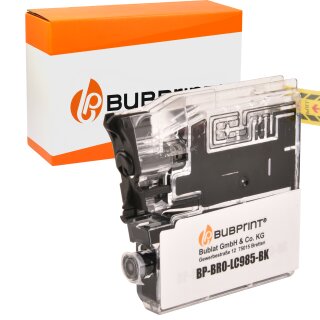 Bubprint Druckerpatrone Black kompatibel für Brother LC985 LC-985
