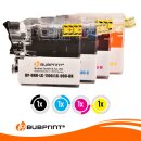 Bubprint 4 Druckerpatronen kompatibel für Brother LC-1100 LC-980  black cyan magenta yellow