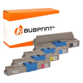Bubprint 4 Toner kompatibel für OKI C301 C321 MC332 MC342 SET