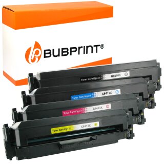 Bubprint 4 Toner kompatibel für HP CF410X - 413X XXL HP Color LaserJet Pro MFP M477fdw M477fdn