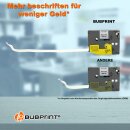 Bubprint 2x Schriftband kompatibel für Brother TZe231 TZe-231 schwarz/weiß 12mm 8m