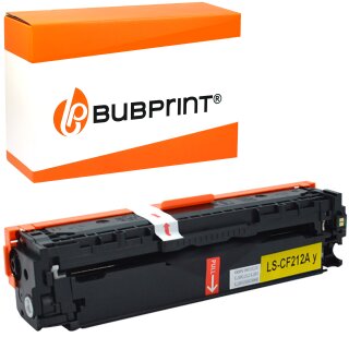 Bubprint Toner yellow kompatibel für HP CF212A 131A