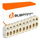 Bubprint 20x Etikettenrolle kompatibel für Dymo 11353 S0722530 25x13mm SET