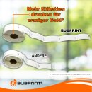 Bubprint 5x Rollen Etiketten kompatibel für Dymo 99012 S0722400 89x36mm SET