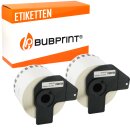 Bubprint 2x Rollen Etiketten kompatibel f&uuml;r Brother...
