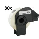 Bubprint 30x Rollen Etiketten kompatibel für Brother DK-11204 #1204 17mm x 54mm