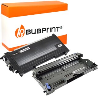 Bubprint Toner (2.600 S) & Drum DR-2200 kompatibel für Brother TN-2220 / TN-2010 black für Brother DCP-7065 DN MFC-7860 DN DW