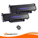 Bubprint 2x Toner kompatibel für Samsung MLTD101 ML-2160  black