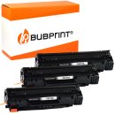 Bubprint 3x Toner kompatibel f&uuml;r HP CE278A black...