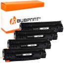 Bubprint 4x Toner kompatibel für HP CE278A black LaserJet P 1566 LaserJet Pro M 1530 MFP Series